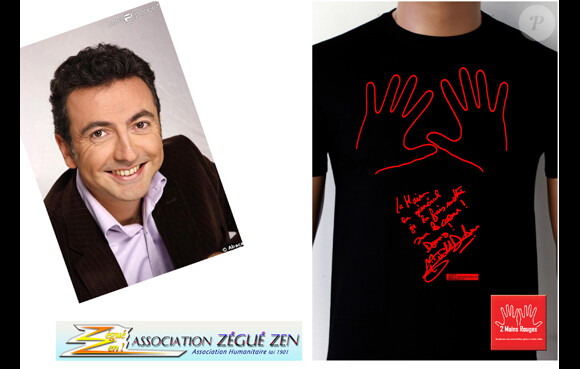 T-Shirt caritatif dédicacé par Gérald Dahan, au profit des actions de l'association Zégué Zen