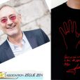 T-Shirt caritatif dédicacé par Michael Jones, au profit des actions de l'association Zégué Zen
