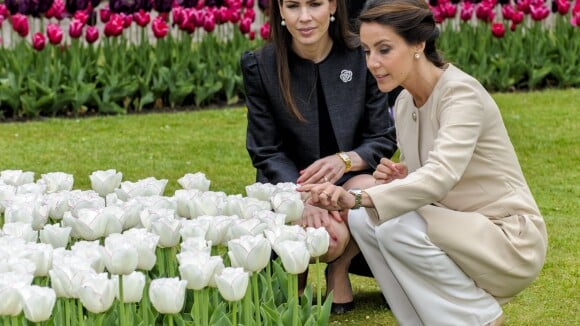 Princesse Marie de Danemark : Radieuse, elle baptise la tulipe à son nom