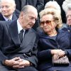 Jacques Chirac avec sa femme Bernadette Chirac à Saint-Tropez, le 4 octobre 2013.