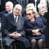 Jacques et Bernadette Chirac aux obsèques de Antoine Veil à Paris. Le 15 avril 2013.