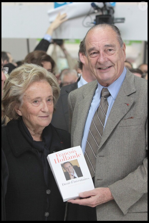 Jacques et Bernadette Chirac à la Foire du Livre, le 7 novembre 2009.