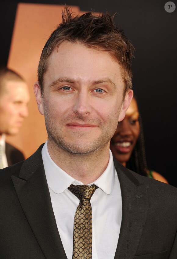 Chris Hardwick lors de la première du film Godzilla à Hollywood, le 8 mai 2014.