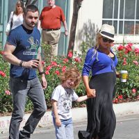 Christina Aguilera, enceinte : Baby bump radieux avec les deux hommes de sa vie