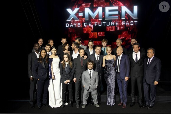 Le casting du soir à la première du film "Days of Future Past" au centre Jacob Javits à New York, le 10 mai 2014.
