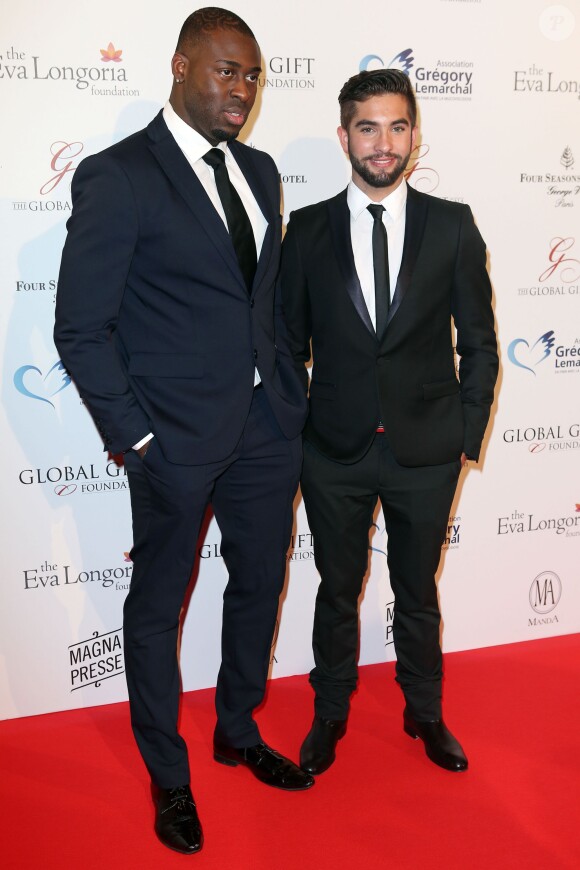 Wesley et Kendji "The Voice 3" - Soirée "Global Gift Gala 2014 " à l'hôtel Four Seasons George V à Paris le 12 mai 2014.