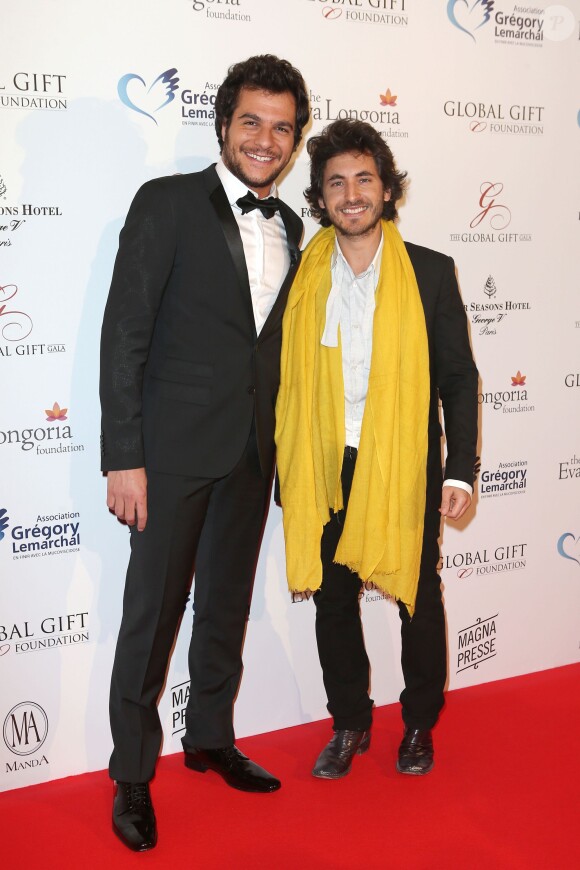 Amir "The Voice 3", Mickaël Miro - Soirée "Global Gift Gala 2014 " à l'hôtel Four Seasons George V à Paris le 12 mai 2014.
