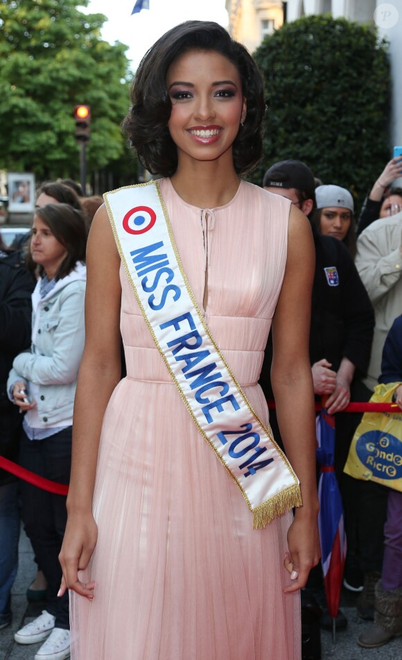 Miss France 2014 Flora Coquerel - Soirée "Global Gift Gala 2014 " à l'hôtel Four Seasons George V à Paris le 12 mai 2014.