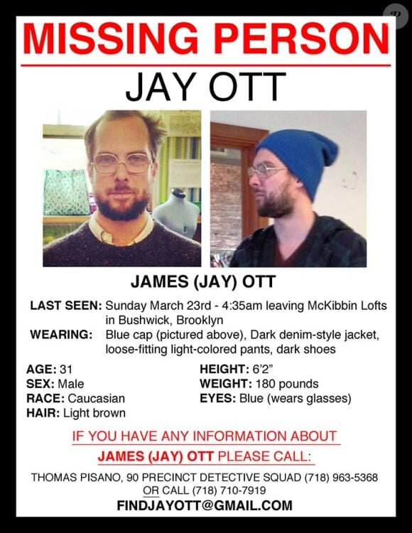 James Ott, dit Jay, a été retrouvé mort dans l'East River à New York.