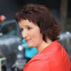 Anne Roumanoff arrive pour l'enregistrement de l'émission Champs-Elysees à Paris le 3 mai 2013.