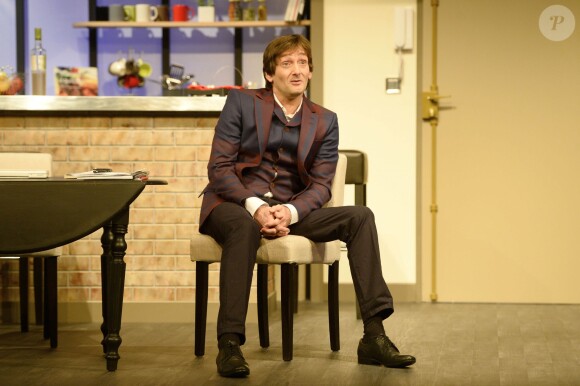 Pierre Palmade lors du filage de la pièce Le fils du comique au théâtre Saint-Georges, le 26 septembre 2013 à Paris