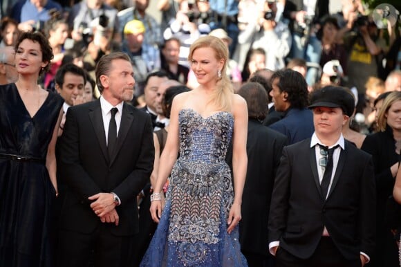 Jeanne Balibar, Tim Roth, Olivier Dahan, Nicole Kidman - Montée des marches du film "Grace de Monaco" pour l'ouverture du 67e Festival du film de Cannes le 14 mai 2014.