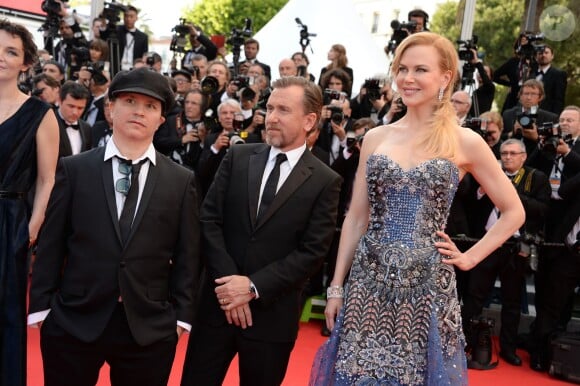 Jeanne Balibar, Tim Roth, Olivier Dahan, Nicole Kidman à la montée des marches du film "Grace de Monaco" pour l'ouverture du 67e Festival du film de Cannes le 14 mai 2014.