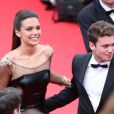 Marine Lorphelin et Bastian Baker lors de la montée des marches du film "Grace de Monaco" pour l'ouverture du 67 ème Festival du film de Cannes, le 14 mai 2014