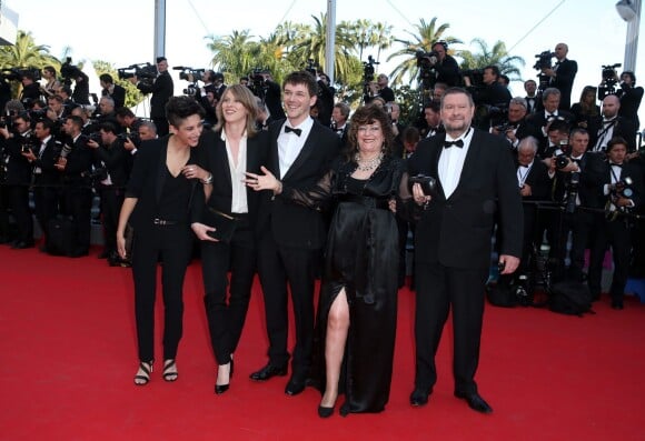 Marie Amachoukeli, Claire Burger, Samuel Theis et Angélique Litzenburger - Montée des marches du film "Mr. Turner" lors du 67ème Festival du film de Cannes le 15 mai 2014