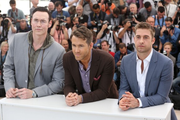 Kevin Durand, Ryan Reynolds, Scott Speedman - Photocall du film "Captives" au 67e Festival du Film de Cannes, le 16 mai 2014.