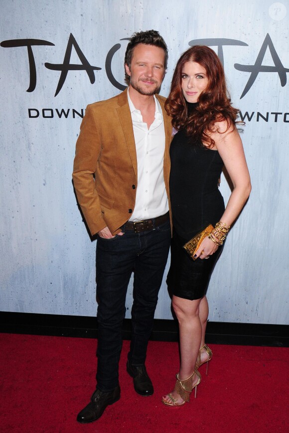Debra Messing et Will Chase à New York, le 28 septembre 2013.