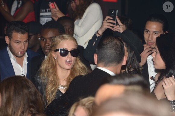 Paris Hilton à Cannes, au VIP Room, le jeudi 15 mai 2014. 