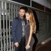 Nabilla Benattia et son petit ami Thomas Vergara croisent Paris Hilton à la sortie de la boite de nuit "Cosy Box" à Cannes, le 17 mai 2014.
