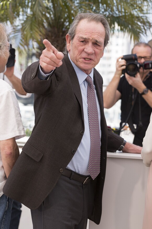 Tommy Lee Jones - Photocall du film "The Homesman" lors du 67e festival international du film de Cannes, le 18 mai 2014.