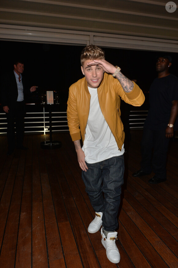Justin Bieber - Soirée Vanity Fair Armani à l'Eden Roc au cap d'Antibes le 17 mai 2014