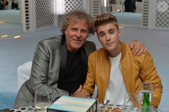 Renzo Rosso et Justin Bieber - Soirée Vanity Fair Armani à l'Eden Roc au cap d'Antibes le 17 mai 2014