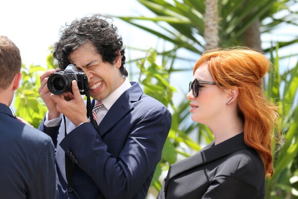 Christina Hendricks et son mari Geoffrey Arend - Photocall du film "Lost River" lors du 67e festival international du film de Cannes, le 20 mai 2014.