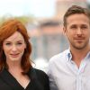 Christina Hendricks et Ryan Gosling - Photocall du film "Lost River" lors du 67e festival international du film de Cannes, le 20 mai 2014.