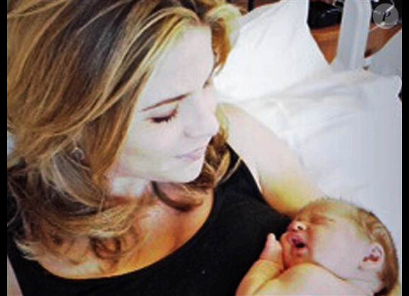 Jenna Bush et sa fille Margaret, née le samedi 13 avril 2013.