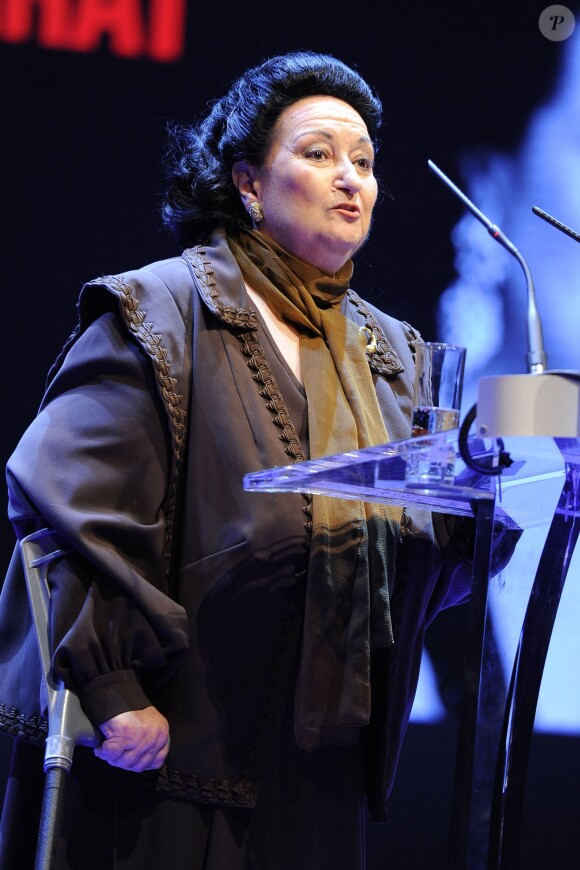 La chanteuse soprano Montserrat Caballe à Madrid le 18 novembre 2013