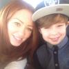 Natasha Hamilton et son fils Harry. Le 22 février 2013.