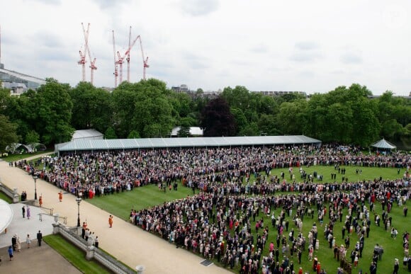 Photo prise le 21 mai 2014 dans le parc de Buckingham Palace pour la première garden party royale de l'année.