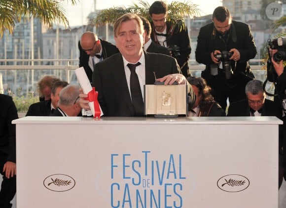 Timothy Spall (Prix d'interprétation masculine pour Mr Turner) - Photocall de la remise des prix du 67e Festival du film de Cannes le 24 mai 2014.
