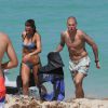 Martin Skrtel et son épouse Barbora Lovasova à Miami Beach, le 23 mai 2014