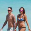 Martin Skrtel et son épouse Barbora Lovasova à Miami Beach, le 23 mai 2014