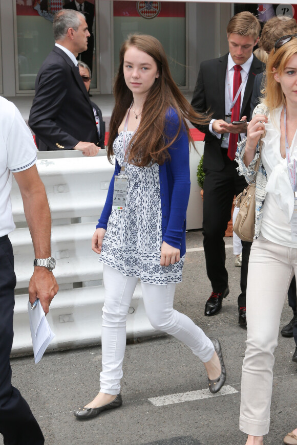La princesse Alexandra de Hanovre le 25 mai 2014 lors du Grand Prix de F1 de Monaco