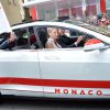 La princesse Charlene de Monaco était vêtue aux couleurs de la principauté, le 25 mai 2014 lors du Grand Prix de F1 de Monaco