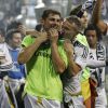 Iker Casillas fête la victoire en Ligue des champions au stade Bernabeu à Madrid en Espagne le 25 mai 2014. 