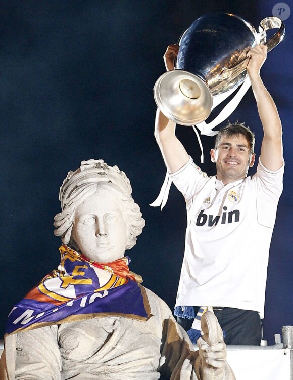 Iker Casillas - Les joueurs du Real de Madrid célèbrent leur victoire à Madrid en Espagne le 25 mai 2014. 