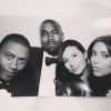 Ibn Jasper, Kanye West, Sarah Gomes et Kim Kardashian lors de la fête de mariage de Kim et Kanye. Florence, le 24 mai 2014.