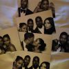 Fonzworth Bentley, sa femme Faune, Kim Kardashian et Kanye West lors de la fête de mariage de Kim et Kanye. Florence, le 24 mai 2014.