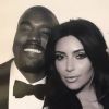 Kanye West, Kim Kardashian et Tracy Nguyen lors de la fête de mariage de Kim et Kanye. Florence, le 24 mai 2014.