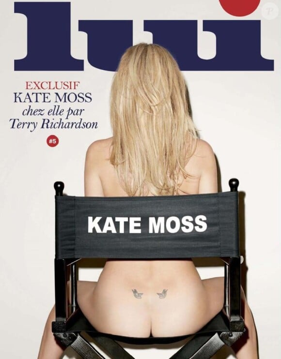 Kate Moss en couverture du n°5 du magazine Lui.