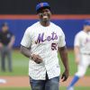50 Cent lors de la rencontre New York Mets - Pittsburg Pirates au Citi Field. New York, le 27 mai 2014.
