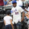 50 Cent lors de la rencontre New York Mets - Pittsburg Pirates au Citi Field. New York, le 27 mai 2014.