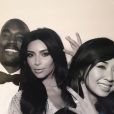  Kanye West, Kim Kardashian et Tracy Nguyen lors de la f&ecirc;te de mariage de Kim et Kanye. Florence, le 24 mai 2014. 