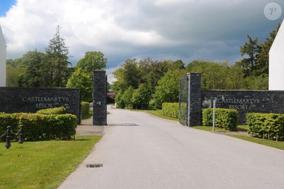 Vue du Castlemartyr Resort Hotel où Kim Kardashian et Kanye West sont en lune de miel à Cork en Irlande, le 26 mai 2014, après leur mariage officiel à Florence.
