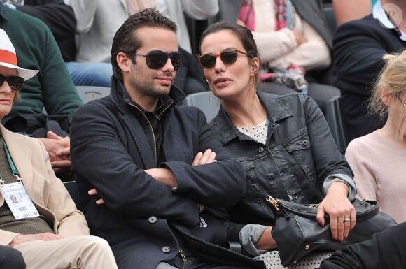 Zoé Félix et son frère Tom Nicolazo à Roland-Garros à Paris, le 2 juin 2014.