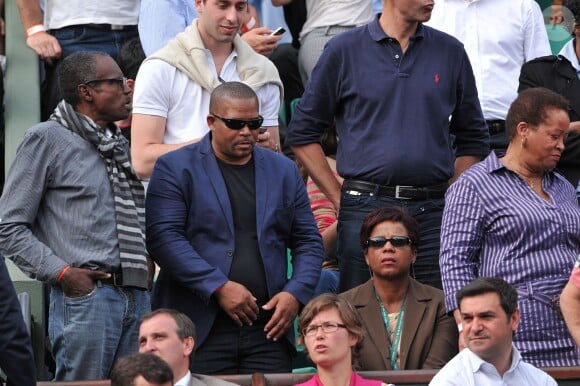 La famille de Gaël Monfils à Roland-Garros à Paris, le 2 juin 2014.