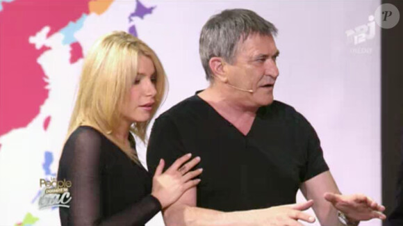 Jean-Marie Bigard et sa femme Lola Marois dans "Les people passent le bac", le 3 juin 2014.